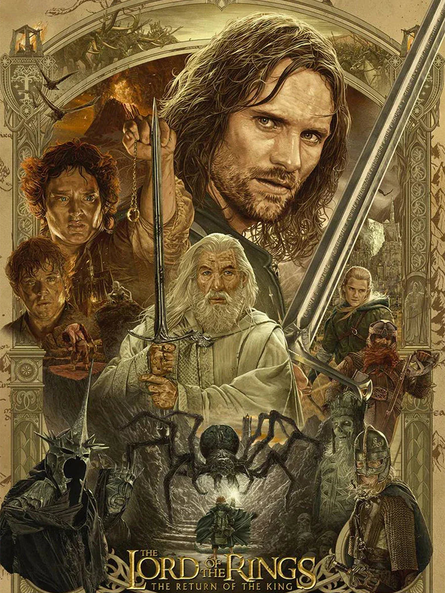 "Lord of the Rings replica swords – Andúril, Sting, Glamdring and other collectible fantasy blades from Tolkien’s epic saga."