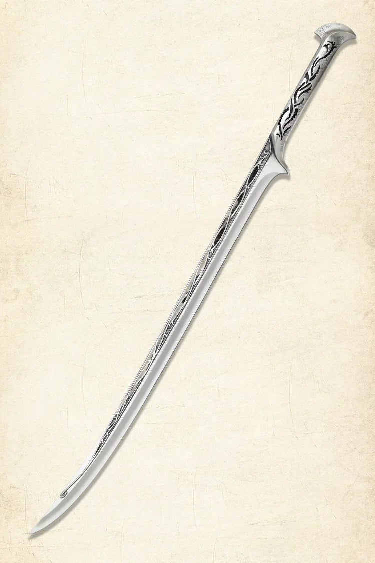Detailed view of The Hobbit Thranduil sword perfect for collectors