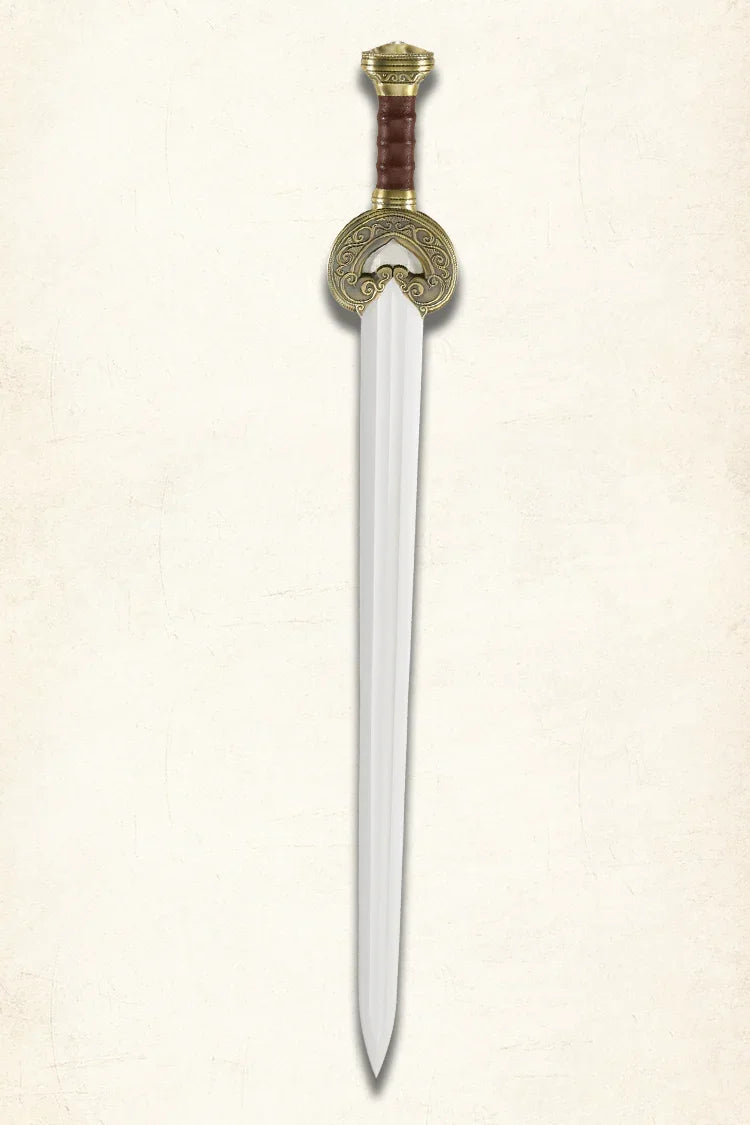King Théoden Sword from Lord of the Rings with Wooden Scabbard Wrapped in Premium Leather