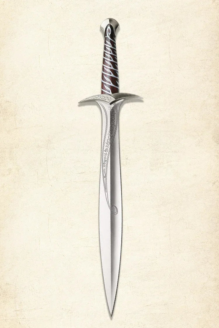 Handcrafted Sting Sword of Frodo Baggins with leather scabbard