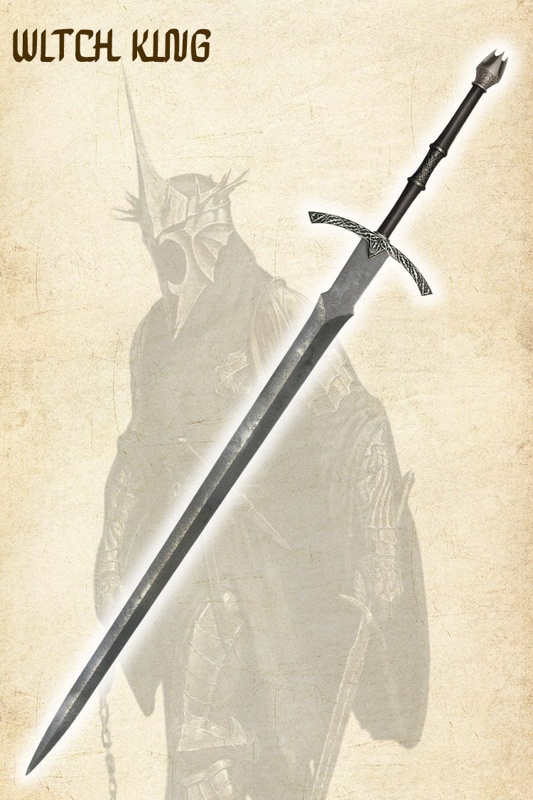 Witch King sword replica from The Lord of the Rings with leather scabbard