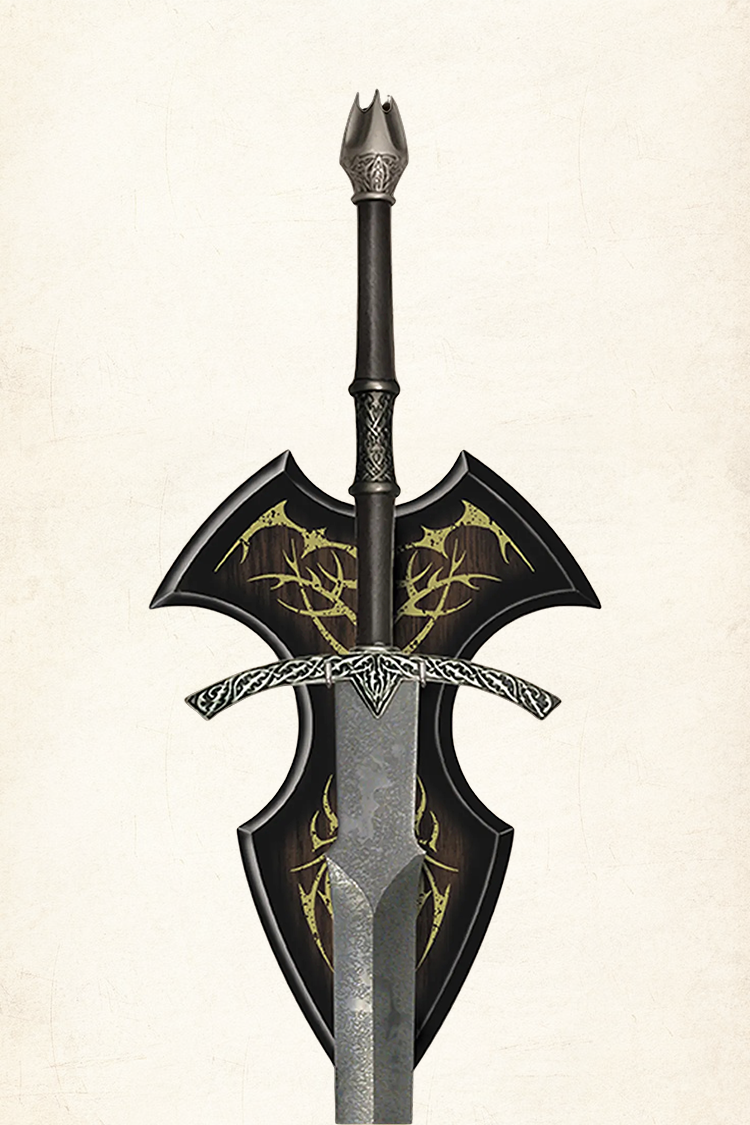 Lord of the Rings Witch King sword detailed handle and blade view
