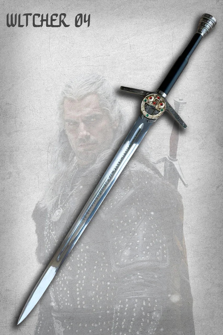 Authentic Witcher Sword replica, Geralt of Rivia steel sword for collectors and gamers