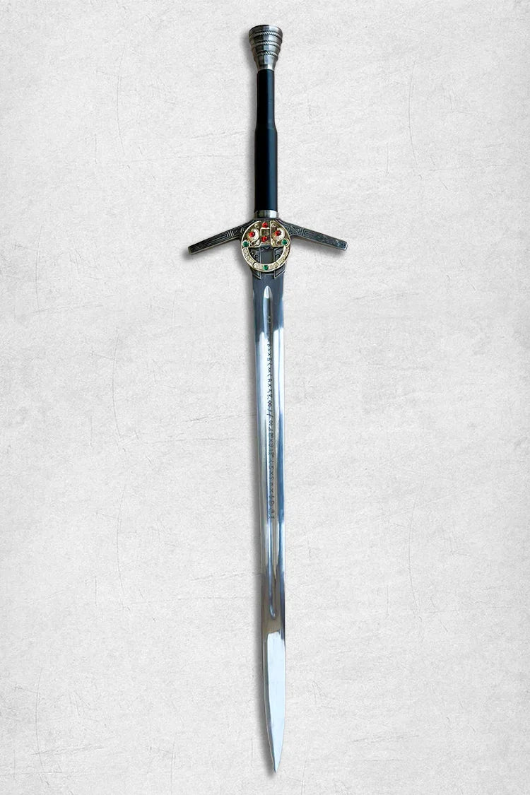 Battle ready Witcher Sword replica, full tang high carbon steel blade for cosplay and display