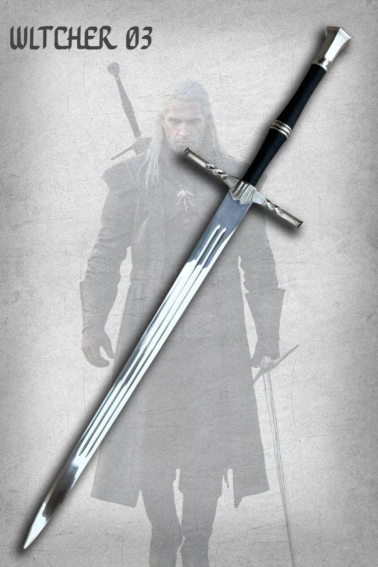 Premium Geralt of Rivia Witcher Steel Sword replica, handmade collectible fantasy blade