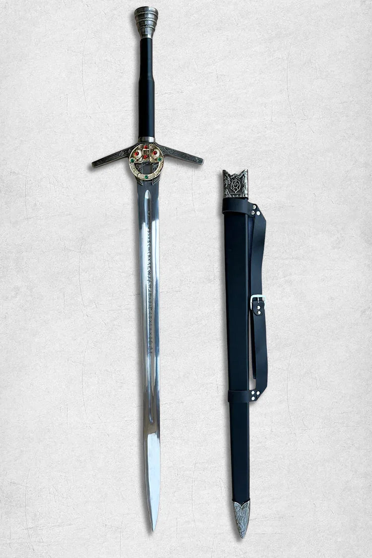 Geralt Witcher Sword replica, handmade high carbon steel collectible blade for display