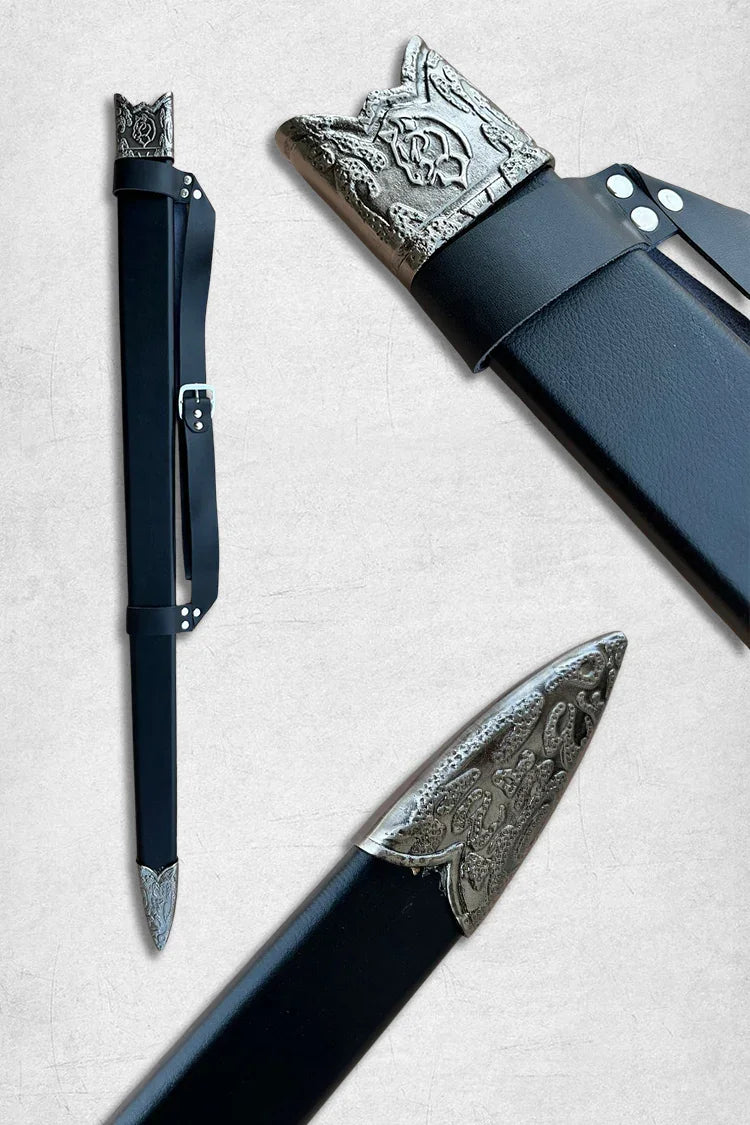 Witcher Silver Sword replica, monster slayer collectible sword for gamers and fans