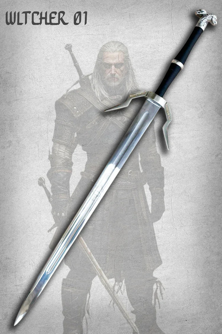 Authentic Witcher Sword replica, Geralt of Rivia steel sword for collectors and gamers